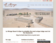 Tablet Screenshot of mirage-lodge.com
